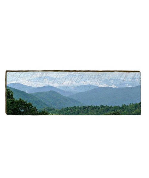 Blue Ridge Mountains Wooden Wall Art