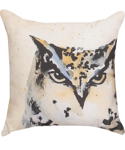 Brush Lodge Owl Pillow