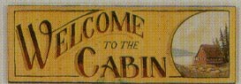 Cabin Welcome Plaque