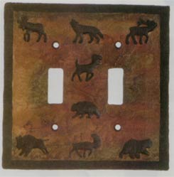 Wild Game Double Switch Plate Covers