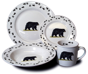 Bear Tracks Dinnerware