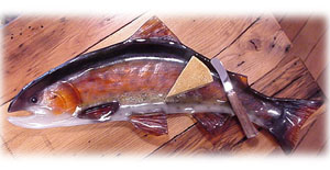 Glass Trout Serving Tray