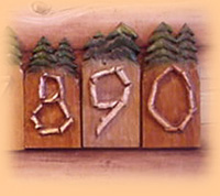 Rustic Home Address Numbers