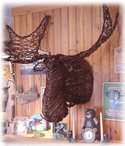 Grapevine Moose Head