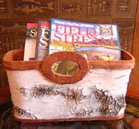 Birchbark Magazine Holder