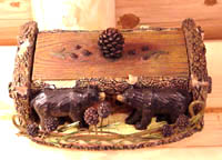 Bear and Pinecone Trinket Box