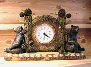 Bear and Pinecone Clock
