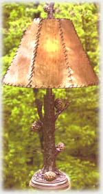 NEW! Pine Branch Table Lamp