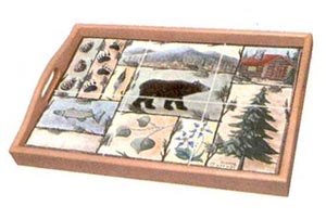 Bear Tiled Serving Tray