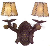 Pinecone Double Wall Sconce