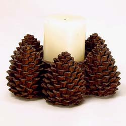 NEW! Pinecone Candle Ring