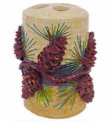 Pinecone Toothbrush Holder