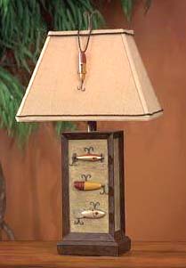 NEW! Fishing Lures Table Lamp