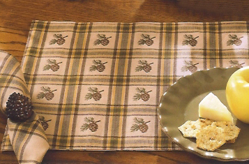 NEW! Pinecone/Plaid Placemat (SET OF 4)