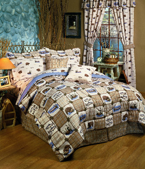 BEST VALUE! Bear Plaid Comforter Sets